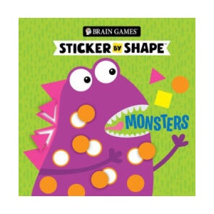 Brain Games - Sticker by Shape: Monsters (for Kids Ages 3-6) | Brain Games, Little Grasshopper Books (ISBN: 9781639389209)