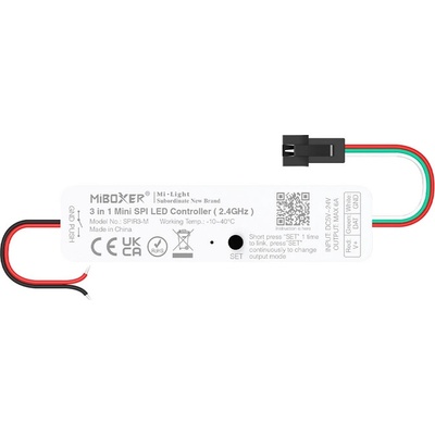 RF kontroler 3v1 Mi-Light SPIR3-M pro digitální pásky RGB, RGBW, jednobarva 2048 pixel 5-24V