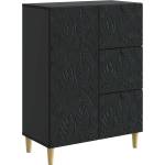 vidaXL Служебен шкаф Черно 66 x 34, 5 x 90 см Инженерна дървесина (895086)