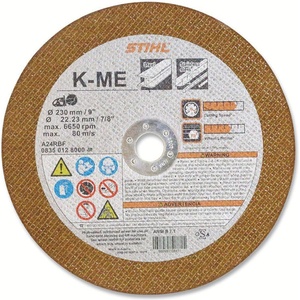 STIHL абразивен диск за метал 9 Ф230 22.2мм stihl (08350127000)