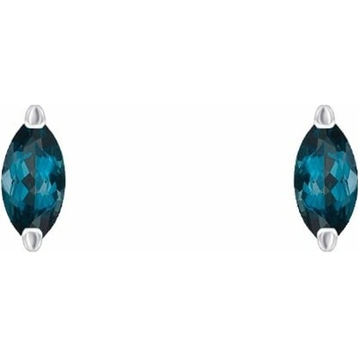 Eppi Minimalistické strieborné náušnice s topásmi Sistine E43655