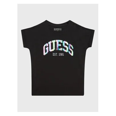 GUESS Тишърт K3RI25 K6YW1 Черен Regular Fit (K3RI25 K6YW1)