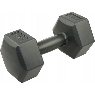 Lifefit Potiahnutá pogumovaná jednoručná činka 1 x 4 kg
