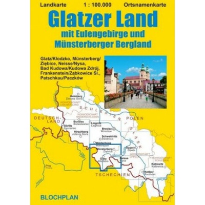 Landkarte Glatzer Land