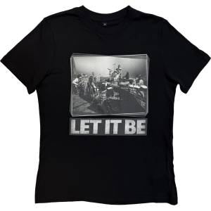 The Beatles Let It Be Studio Black M Дамски Риза (BEATTEE383LB02)