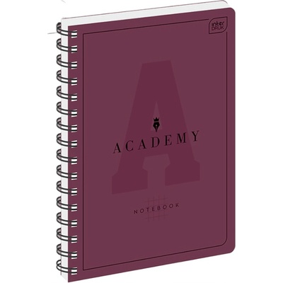 Interdruk Špirálový Zápisník A4 mriežkovaný 90g Academy