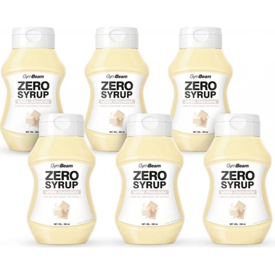 GymBeam Zero Sirup bílá čokoláda 6 x 350 ml