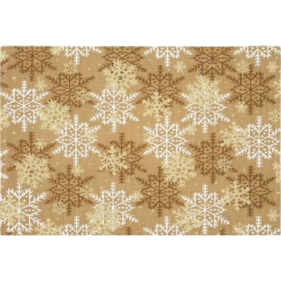 SCANquilt Prestieranie motiv vločky béžová biela 32x48cm