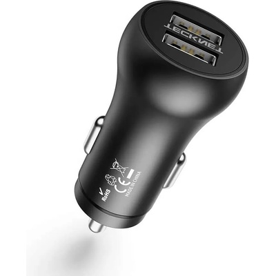 TeckNet 24W зарядно за кола с 2xUSB порта за мобилни устройства - TeckNet ECC01061BA01 Dual USB 4.8A Car Charger (черен) (ECC01061BA01)