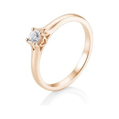 Sofia Diamonds prsteň z ružového zlata s diamantom BE41 05720 R