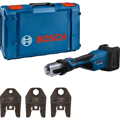BOSCH GPT 18V-32 + celisti M - Akumulátorové lisovací klešte bez akumulátoru a nabíjecky - 06019M2101