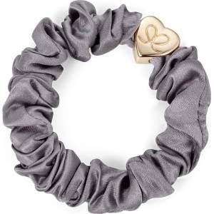 By Eloise London Gold Heart Silk Scrunchie цвят Grey