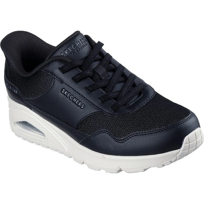 Skechers Дамски маратонки Skechers Hands Free Slip In Uno Trainers Womens - Black/White