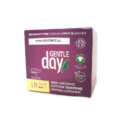 Gentle Day menstruační tampony ze 100% BIO bavlny REGULAR 18ks