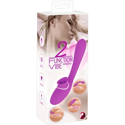 You2Toys 2 Function Bendable Licking Vibe Purple