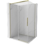 Mexen Rox плъзгаща се душ кабина 140 x 75 см, прозрачна, златиста - 8C2-140-075-50-00 (8C2-140-075-50-00)