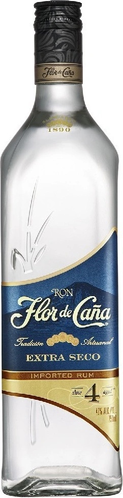 Flor de Cana Extra Dry Rum 4y 40% 1 l (holá láhev)