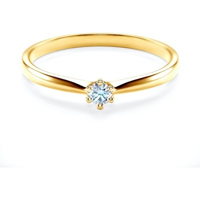Savicki zásnubní prsten žluté zlato diamant SAV0240D6Z