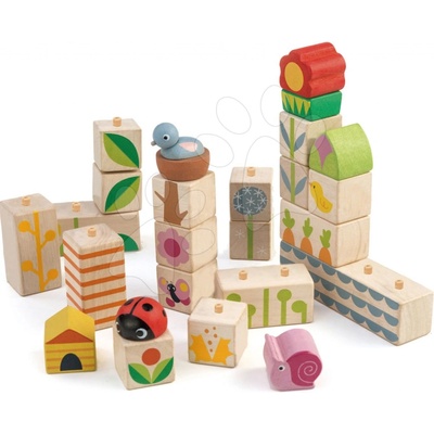 Tender Leaf Toys kocky na záhrade Garden Blocks