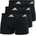 adidas Мъжки боксерки Adidas 3 Pack Boxers Mens - Black
