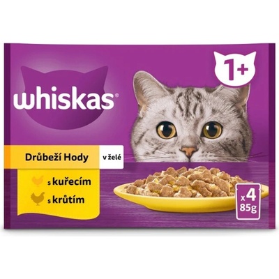 Whiskas drůbeží výběr v želé 4 x 48 g
