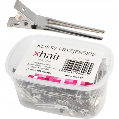 Sponky do vlasů xhair 100 ks stříbrné