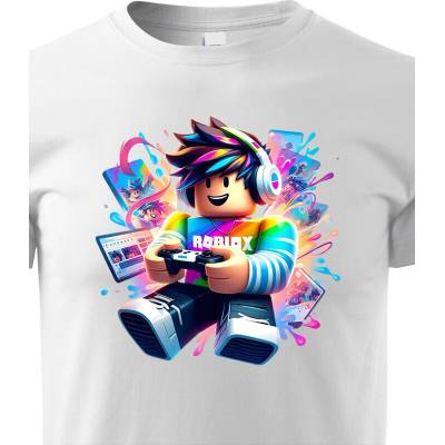 Dětské tričkoRoblox 5 BíláCanvas Dětské tričko Bezvatriko.cz 3165