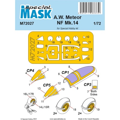 Special Hobby AWM M72027 eteor NF Mk.14 Mask 1:72