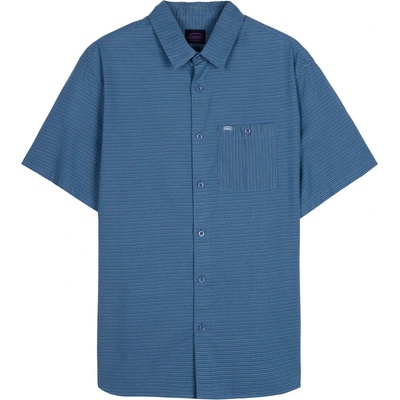 Oxbow Мъжка риза с копчета Oxbow Lines Short Sleeves Shirt - Indigo (033-3023-0213)