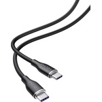 Voltme Кабел Voltme - Moss CTC 3A, USB-C/USB-C, 1 m, черен (C2022)