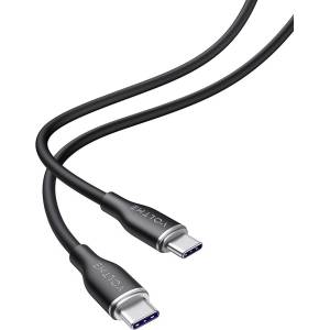 Voltme Кабел Voltme - Moss CTC 3A, USB-C/USB-C, 1 m, черен (C2022)