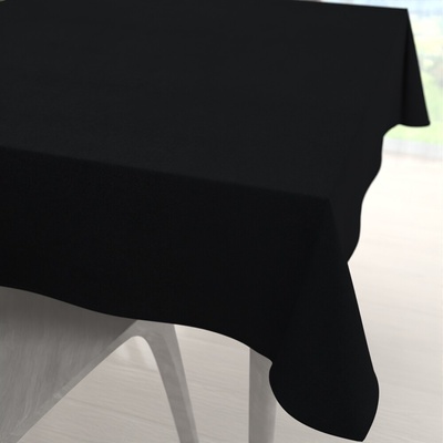 Biante Čtvercový ubrus imitace broušené kůže Alcantara ALC-012 Černý 110x110 cm