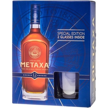 Metaxa 12* 40% 0,7 l (kazeta 2 sklenice)