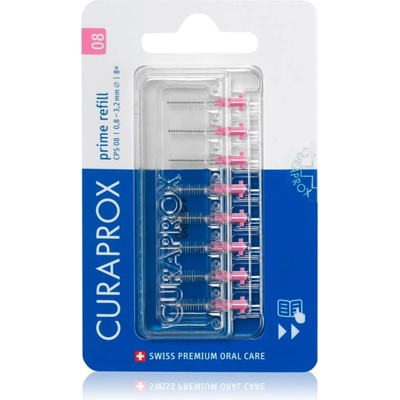 CURAPROX Prime Refill резервни четки за междузъбно пространство в блистер CPS 08 0, 8 - 3, 2 mm 8 бр