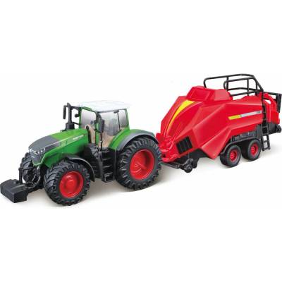 Bburago Fendt 1050 Vario s lisom na balíky 1:50