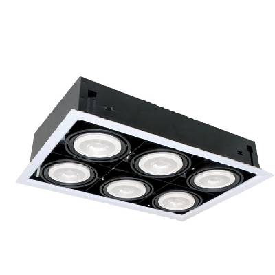 LED луна ELMARK 92Q61227WH, 6X12W, 230V, защита IP20, 5400lm, 2700K, бял (92Q61227WH)