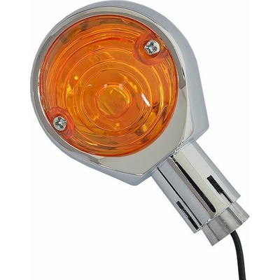 EMGO blinkry (pár) na koncovky řidítek 7/8" 22 mm univerzální (typ BMW) chromované