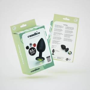 Boss of Toys Crushious Camileo Large Intimate Plug with 4 Interchangeable Jewels Black