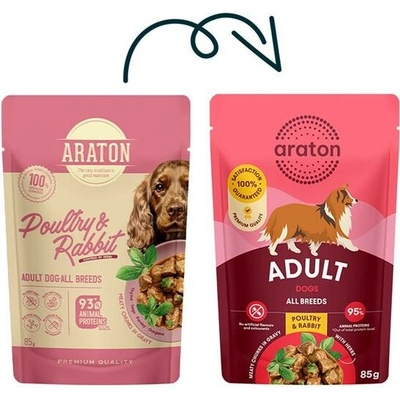 Araton Dog Adult Poultry & Rabbit 85 g