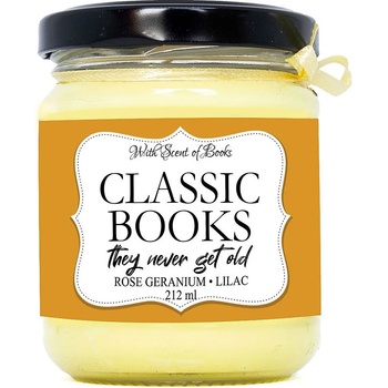 Image 1 of With Scent of Books Ароматна свещ - Classic Books, 212 ml (CBC212)
