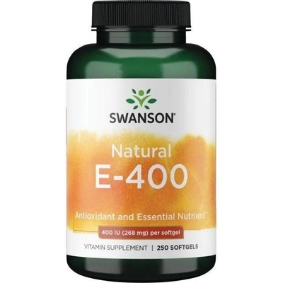 Swanson Vitamín E Přírodní 400 iu 250 kapslí