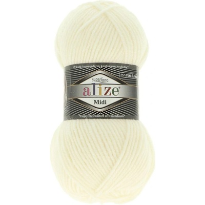 Alize Superlana Midi 62 teplá bílá