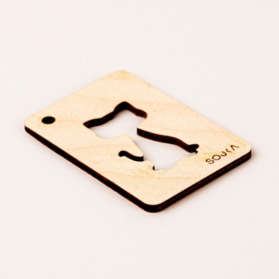 SOJKA Dřevěná vůně do auta - Kočka Anime