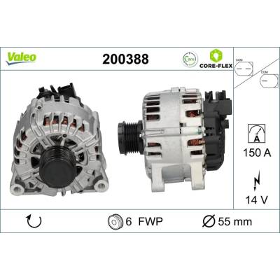VALEO Alternátor VALEO CORE-FLEX VA 200388