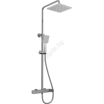 SAPHO - Душ комплект със смесител CUBEMIX, лъскав хром (SH0372)