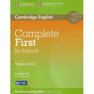 Complete First for Schools Teacher's Book | Guy Brook-Hart (ISBN: 9781107683365)