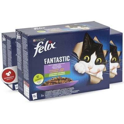 Felix Fantastic mäsový výber so zeleninou 12 x 85 g