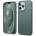 elago Soft Silicone Case - силиконов (TPU) калъф за iPhone 13 Pro (тъмнозелен)