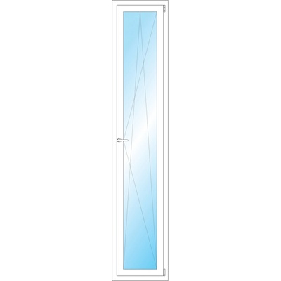 OKNA HNED Plastové okno 48x238 cm bílé otevíravé a sklopné pravé