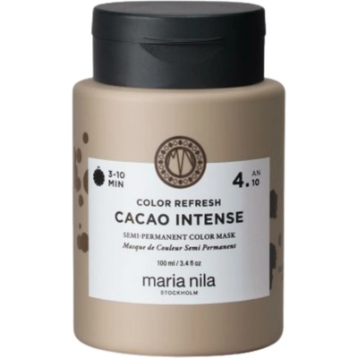 Maria Nila Colour Refresh vyživujúca a farbiaca maska na vlasy 100 ml odtieň 4.10 cacao intense pre ženy